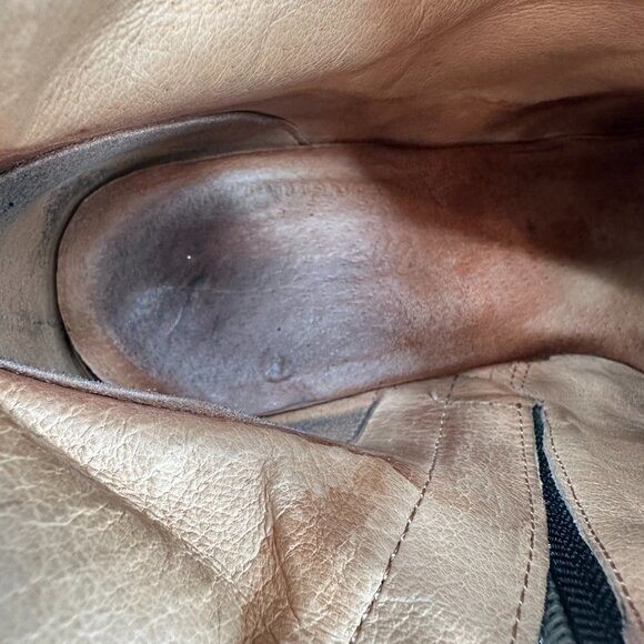 Madewell Black Suede Jada Chunky Block Heel Leather Boho Classic 7.5 Ankle Boot - Picture 5 of 9